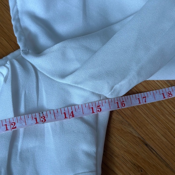 Princess Polly Ariah Long Sleeve Top Womens US 4 White Eco Recycled Square Neck - Picture 9 of 9